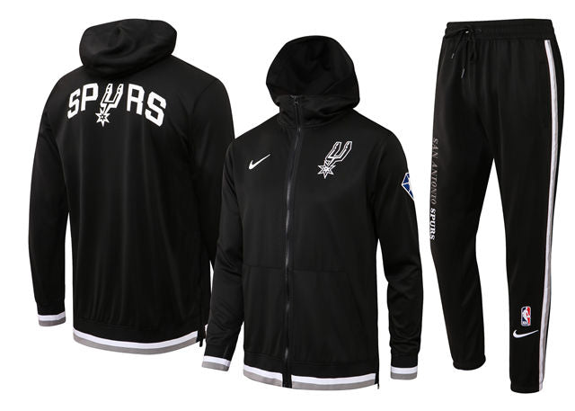 COMPLETO SAN ANTONIO SPURS (TUTA CON FELPA CON CAPPUCCIO + PANTALONI DA JOGGING)